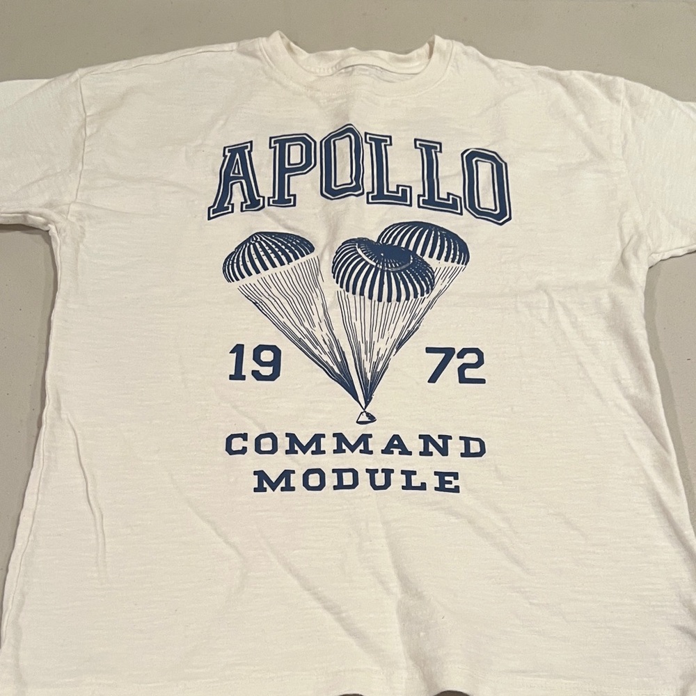 GAP Kids White and Blue Apollo Graphic Tee